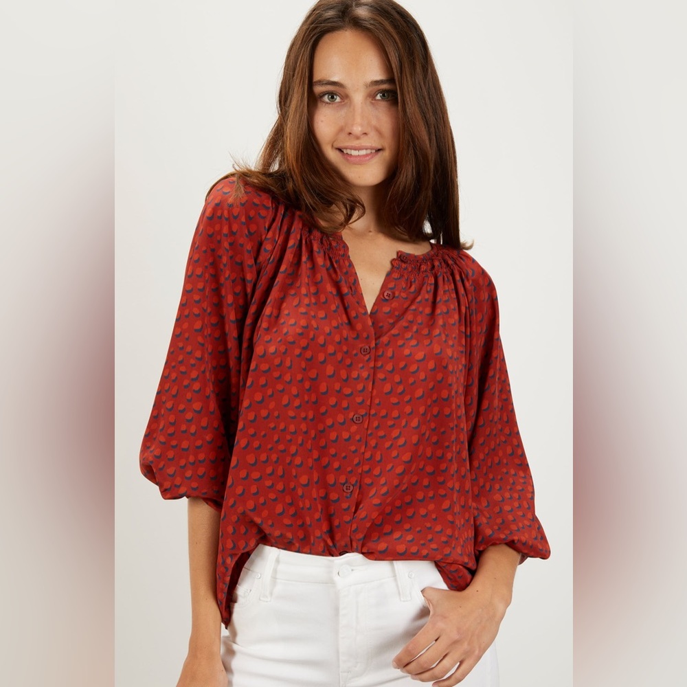 Tucker NYC The Classic Blouse
Rustic Dot